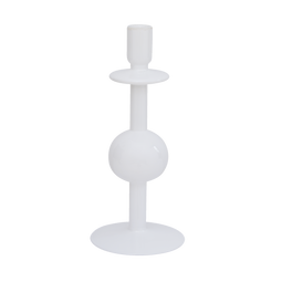 Candle holder recycled glass Bulb, 30cm White co / Recycled glass