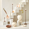 Candle holder Sassi, B White / Ceramic