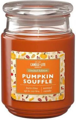 Candle-Lite - Pumpkin Souffle - plantaardige geurkaars - grote pot- 510 gram - Herfst / winter geur