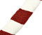 CANDY CANE - Sierkussen set van 2 - Rood/Wit - 25 x 55 cm - Polyester