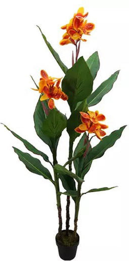 Canna Lily 3-Bloem 160 cm kunstplant