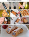 Cannoli-bakvorm - 21 stuks RVS Cannoli-vorm Buizen Cream Roll-vorm Schroefvorm Croissant-vorm Kegelvorm voor Cannoli-buizen Croissant-bakvormen Vorm met reinigingsborstel