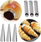 Cannoli-bakvorm - 21 stuks RVS Cannoli-vorm Buizen Cream Roll-vorm Schroefvorm Croissant-vorm Kegelvorm voor Cannoli-buizen Croissant-bakvormen Vorm met reinigingsborstel