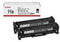 Canon 718 Tonercartridge - Zwart / 2 stuks