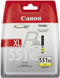 Canon CLI-551XLY - Inktcartridge / Geel / Hoge Capaciteit