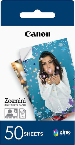Canon ZINK Zelfklevend Fotopapier - Pak van 50 sheets