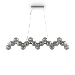 Canora Gray Hanglamp - 25 Lichtpunten - 28W - 124 x 24 x 23 cm - Grijs