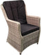 Canossa Dining stoel incl handgreep Wicker HM15 off white - stof 239