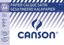 Canson kalkpapier ft 21 x 29 | 7 cm (A4) | etui van 12 blad