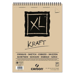 Canson - Schetsblok s XL Kraft A3 spiraal 60v 90gr | 5 stuks