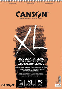 Canson schetsblok XL Extra White ft 29,7 x 42 cm (A3)
