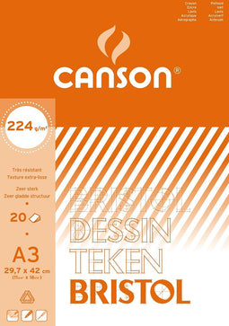Canson tekenblok Bristol formaat 297 x 42 cm (A3)