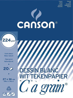 Canson Tekenblok C à grain 224 g/m² formaat 27 x 36 cm