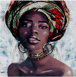 Canvas Afrikaanse 60 x 2,5 x 60 cm
