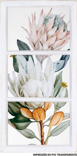 Canvas Blommor 32 x 1,8 x 64 cm