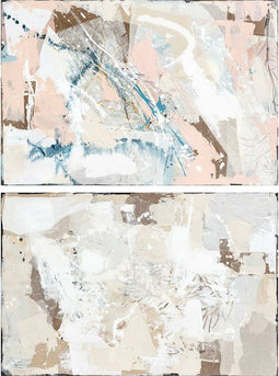 Canvas DKD Home Decor 150 x 3,8 x 100 cm Abstract 100 x 4 x 150 cm Stads (2 Stuks)