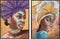 Canvas DKD Home Decor 60 x 3,5 x 80 cm Koloniaal Afrikaanse (2 Stuks)