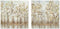 Canvas DKD Home Decor Bomen Traditioneel 90 x 2 x 90 cm (2 Stuks)