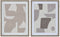 Canvas Home ESPRIT Beige Grijs Abstract Modern 40 x 3 x 50 cm (2 Stuks)