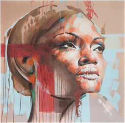 Canvas SEMANA 100 x 3,5 x 100 cm Gezicht