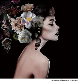 Canvas Vrouw 80 x 4 x 80 cm