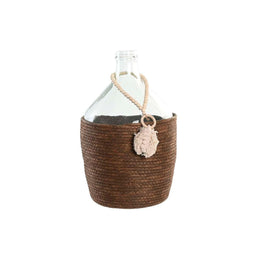 Vaas Home ESPRIT Transparant Donkerbruin Kristal Natuurlijk Koloniaal 26 x 26 x 39 cm