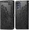 imoshion Hoesje Geschikt voor Motorola Moto G62 Hoesje Met Pasjeshouder - imoshion Mandala Bookcase - Zwart