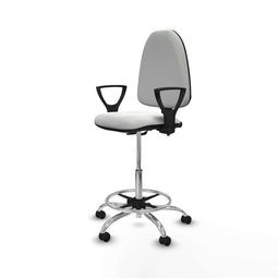 Piqueras y Crespo BFN05RP - Bureaustoel - Hoogteverstelbaar - Wit