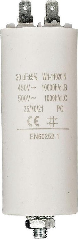 Capacitor 20.0uf / 450 v + Aarde