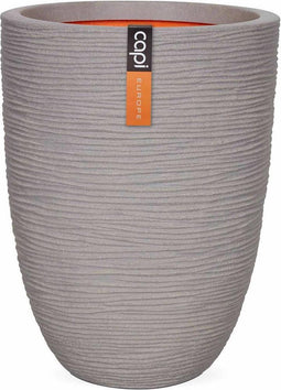 Capi Bloempot Nature Rib elegant laag 36x47 cm grijs PKGRR782
