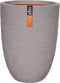 Capi Bloempot Nature Rib elegant laag 36x47 cm grijs PKGRR782