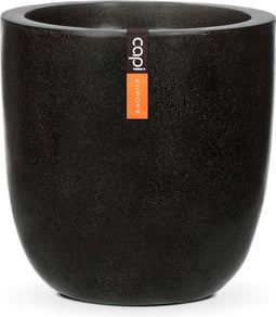 Capi Europe - Bloempot bol 45x44 - Zwart - Bloempot voor buiten - FIT933