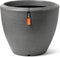Capi Europe - Bloempot bol Arc Granite - 34x25 - Antraciet - Bloempot Voor binnen en buiten - Beschikbaar in XL formaten - Breukbestendig - 100% Recyclebaar - Levenslang garantie - NATS8031