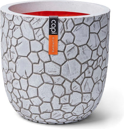 Capi Europe - Bloempot bol Clay NL - 43x41 - Ivoor - Opening Ø35 - Bloempot voor binnen en buiten - Levenslang garantie - Breukbestendig - 100% Recyclebaar - CO2 Neutraal geproduceerd - KIVC933
