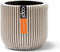 Capi Europe - Bloempot bol Groove Anthracite & Ivory - 8x6 - Ivoor - Opening Ø5.6 - Bloempot voor binnen - 5 jaar garantie - BGVI131
