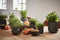 Capi Europe - Bloempot bol Groove Anthracite & Ivory - 8x6 - Ivoor - Opening Ø5.6 - Bloempot voor binnen - 5 jaar garantie - BGVI131