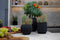 Capi Europe - Bloempot bol Groove Black & Gold - 14x13 - Zwart - Opening Ø11.9 - Bloempot voor binnen - 5 jaar garantie - BGVBL132