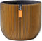 Capi Europe - Bloempot bol Groove Black & Gold - 17x15 - Goud - Opening Ø15.4 - Bloempot voor binnen - 5 jaar garantie - BGVGB133