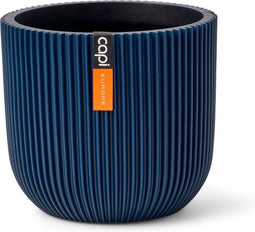 Capi Europe - Bloempot bol Groove Colours - 8x6 - Donkerblauw - Opening Ø5.6 - Bloempot voor binnen - 5 jaar garantie - BGVDB131