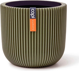 Capi Europe - Bloempot bol Groove Colours - 9x8 - Groen - Opening Ø7.2 - Bloempot voor binnen - 5 jaar garantie - BGVGN139