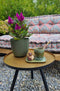 Capi Europe - Bloempot bol Groove 'made with' kunstgras groen - 17x15 - Kunstgras groen - Bloempot voor binnen en buiten - Capi ‘Made with’ - Gemaakt van gerecycled materiaal - Levenslang garantie - IGGG533