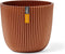 Capi Europe - Bloempot bol Groove 'made with' metallic koper - 17x15 - Metallic koper - Bloempot voor binnen en buiten - Capi ‘Made with’ - Gemaakt van gerecycled materiaal - Levenslang garantie - IGMC533
