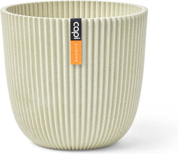 Capi Europe - Bloempot bol Groove 'made with' zaagsel beige - 17x15 - Zaagsel beige - Bloempot voor binnen en buiten - Capi ‘Made with’ - Gemaakt van gerecycled materiaal - Levenslang garantie - IGSW533