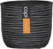 Capi Europe - Bloempot bol Rib Anthracite & Ivory - 14x13 - Antraciet - Opening Ø11.9 - Bloempot voor binnen - 5 jaar garantie - BOFZ132