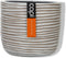 Capi Europe - Bloempot bol Rib Anthracite & Ivory - 17x15 - Ivoor - Opening Ø15.4 - Bloempot voor binnen - 5 jaar garantie - BOFI133