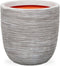 Capi Europe - Bloempot bol Rib NL - 35x34 - Ivoor - Opening Ø29 - Bloempot voor binnen en buiten - Levenslang garantie - Breukbestendig - 100% Recyclebaar - CO2 Neutraal geproduceerd - KOFI932