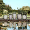 Capi Europe - Bloempot bol Rib NL - 43x41 - Antraciet - Opening Ø35 - Bloempot voor binnen en buiten - Levenslang garantie - Breukbestendig - 100% Recyclebaar - CO2 Neutraal geproduceerd - KOFZ933