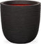 Capi Europe - Bloempot bol Rib NL - 55x53 - Antraciet - Opening Ø46 - Bloempot voor binnen en buiten - Levenslang garantie - Breukbestendig - 100% Recyclebaar - CO2 Neutraal geproduceerd - KOFZ935