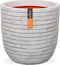 Capi Europe - Bloempot bol Row NL - 35x34 - Ivoor - Opening Ø29 - Bloempot voor binnen en buiten - Levenslang garantie - Breukbestendig - 100% Recyclebaar - CO2 Neutraal geproduceerd - KRWI932