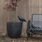 Capi Europe - Bloempot bol Smooth NL - 43x41 - Zwart - Opening Ø35 - Bloempot voor binnen en buiten - Levenslang garantie - Breukbestendig - 100% Recyclebaar - CO2 Neutraal geproduceerd - KBL933
